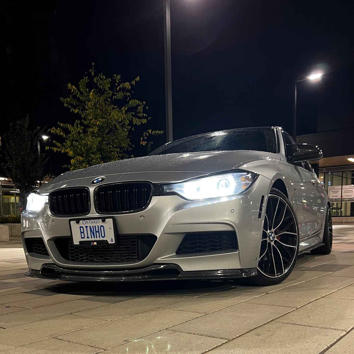BMW Carbon Fiber V Style Front Lip (3 Series)