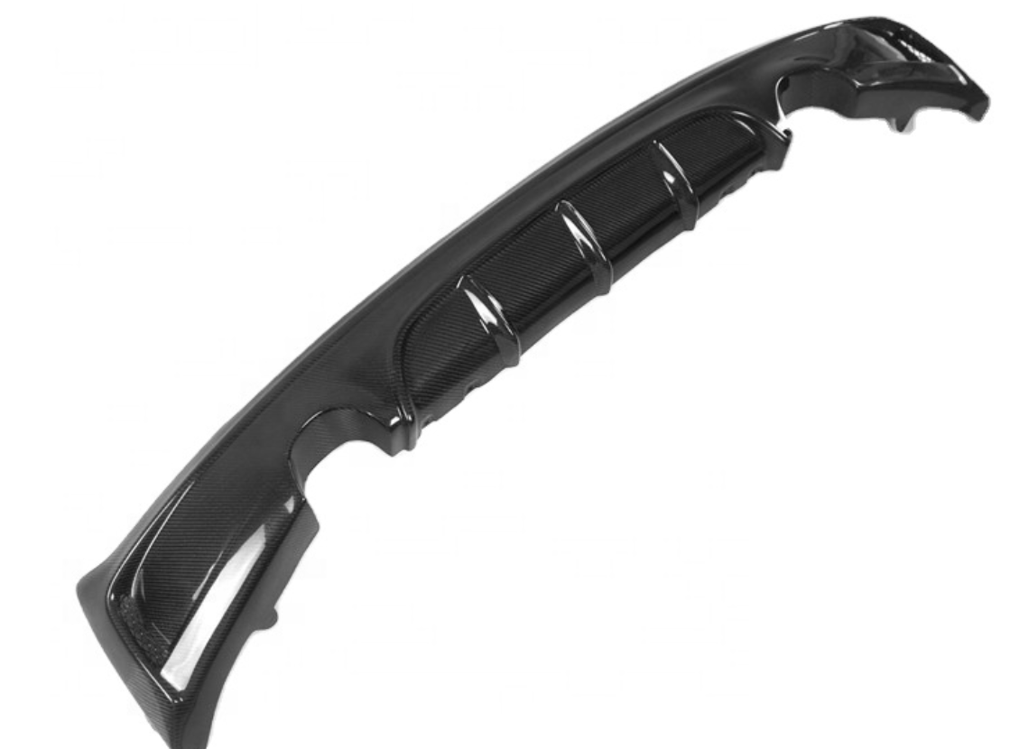 BMW Carbon Fiber Dual Exhaust Diffuser (2 Series)
