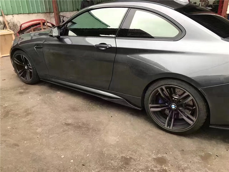 BMW Carbon Fiber MTC Style M2 Side Skirts Extensions