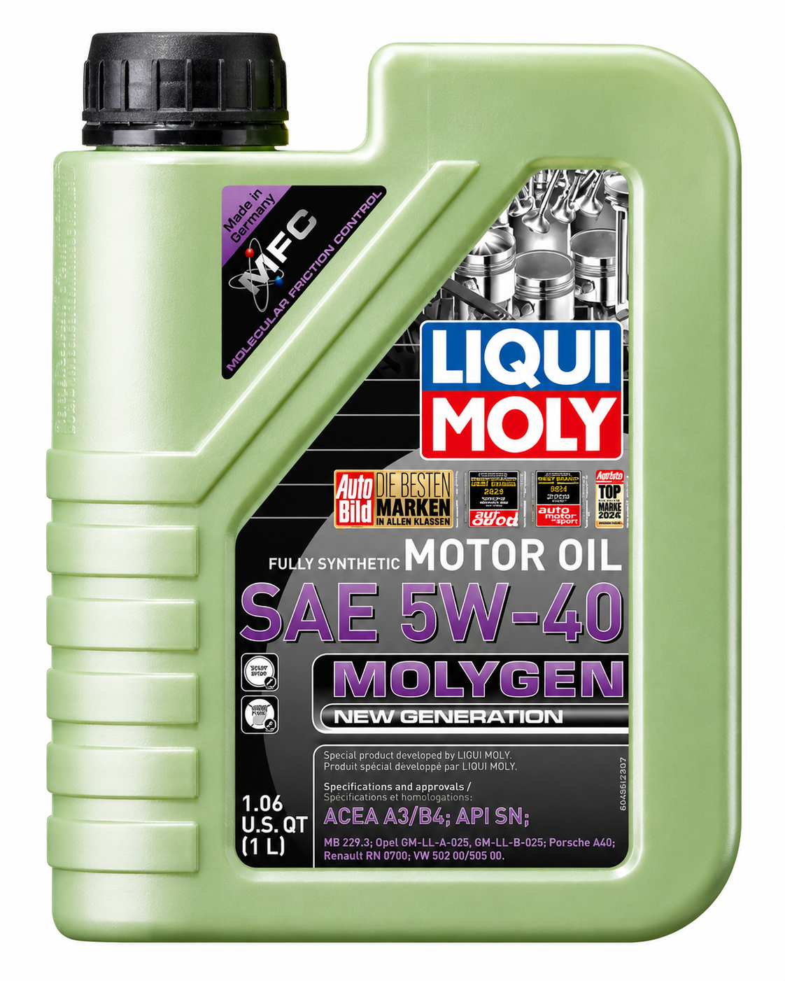 Liqui Moly Molygen Motor Oil 5W40 Full Synthetic 1L