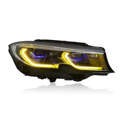 LED Laser Headlights Yellow/White DRL | G20 M340i | G20 330i | Pre LCI