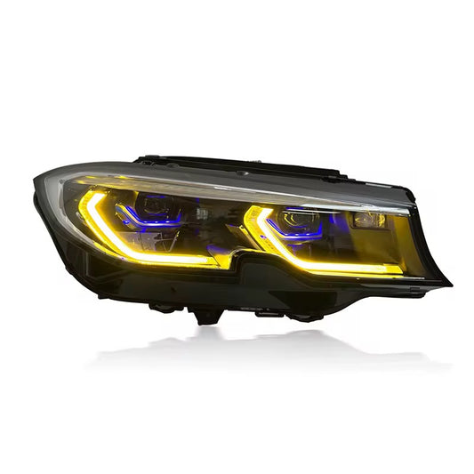 LED Laser Headlights Yellow/White DRL | G20 M340i | G20 330i | Pre LCI