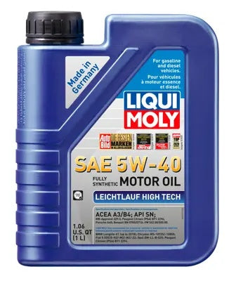 Liqui Moly Leichtlauf Motor Oil 5W40 Full Synthetic 1L