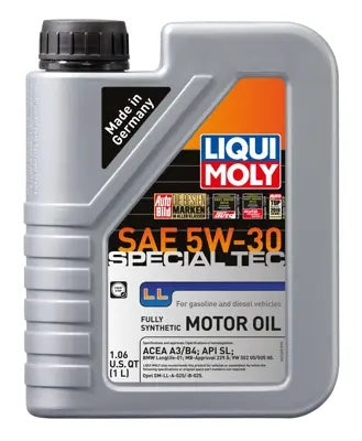 Liqui Moly Special Tec LL Motor Oil 5W30 Full Synthetic 1L
