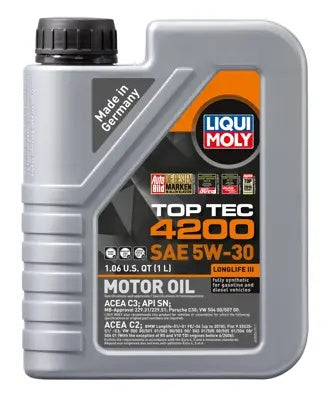 Liqui Moly Top Tech 4200 Motor Oil 5W30 Full Synthetic 1L