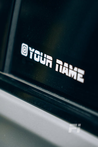 Custom Instagram Car Window Sticker