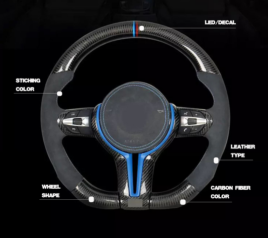 Custom BMW Carbon Fiber M Steering Wheel (F Series)
