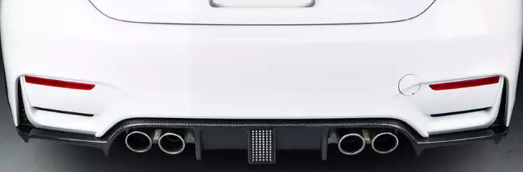 BMW Carbon Fiber KTS Diffuser w LED Rainlight (F80/F82/F83)