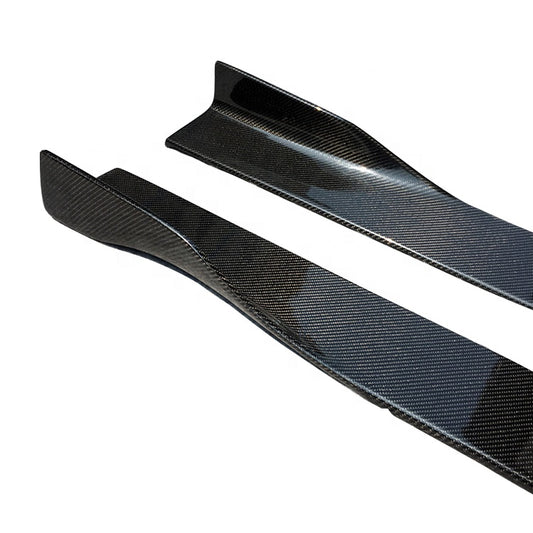 BMW Carbon Fiber MAD Style Side Skirts Extensions