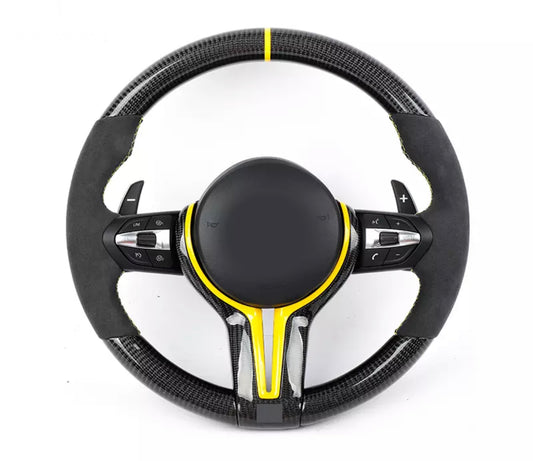 BMW F Series Carbon M Steering Wheel (Yellow)