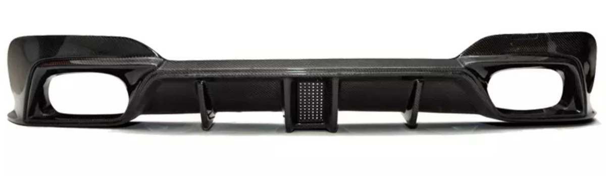 Quad Diffuser Carbon Fiber Quad Exhaust Diffuser w RainLight | G20 Pre LCI | – Fiber ...